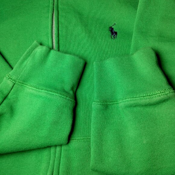 Polo Ralph Lauren Sport Hooded Sweatshirt Youth Large Kelly Green Pony Hoodie - Picture 7 of 11